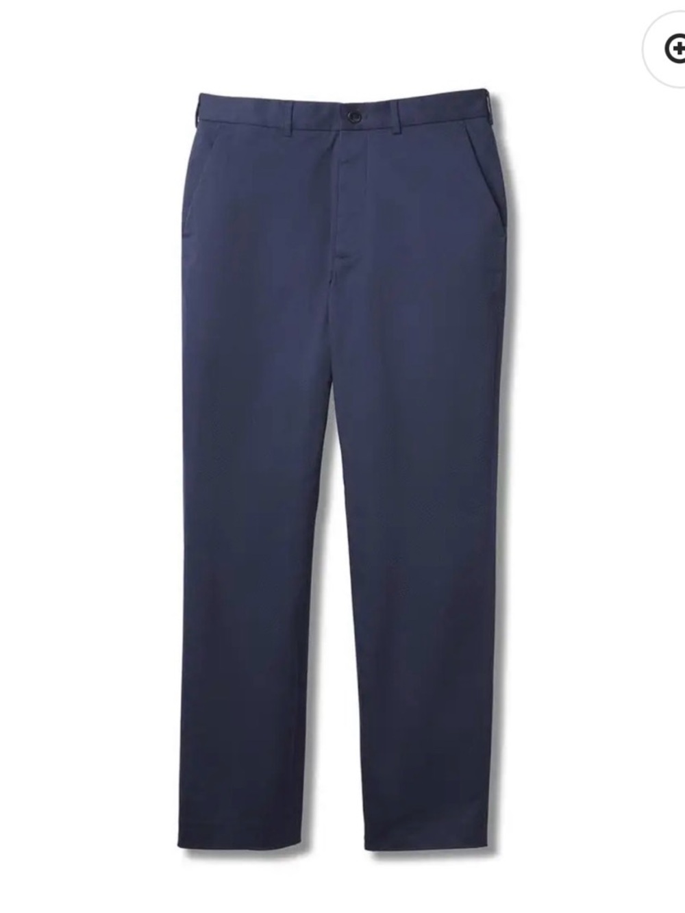 MagnaReady Flat Easy-Care Chino Twill Pant with Magnetic Closures - Navy 40/32